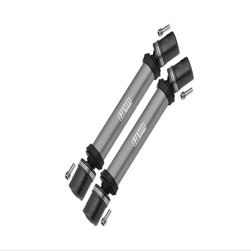 Steel + Aluminum Front+Rear Universal CVD Drive Shaft For Losi 1:8 LMT 4WD Solid Axle Monster Truck LOS04022 / LMT Grave Digger/Son-uva Digger LOS04021 Upgrades - 10Pc Set Gray Silver