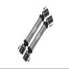 Steel + Aluminum Front+Rear Universal CVD Drive Shaft For Losi 1:8 LMT 4WD Solid Axle Monster Truck LOS04022 / LMT Grave Digger/Son-uva Digger LOS04021 Upgrades - 10Pc Set Gray Silver view 1