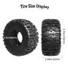 AllinRC 2.2 Crawler Tires 4Pcs fit 2.2 Beadlock Wheels RC Rubber Tyre Set with Foam Insert for 1/10 RC Rock Crawler Axial SCX10 RR10 Wraith Capra view 2