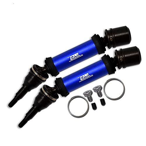 GPM for Arrma 1/8 Vendetta 4X4 3S BLX Speed Bash Racer Upgrade Parts Carbon Steel Front Or Rear CVD Drive Shaft - 12Pc Set Blue