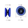 Yomega Xodus II YoYo Includes Roller Bearing Technology, Rubber Rims and Wing Shape Design  Professional Responsive YoYos Intermediate Level Play (Blue) view 4