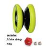 Yomega Xodus II YoYo Includes Roller Bearing Technology, Rubber Rims and Wing Shape Design  Professional Responsive YoYos Intermediate Level Play (Black Yellow) view 3