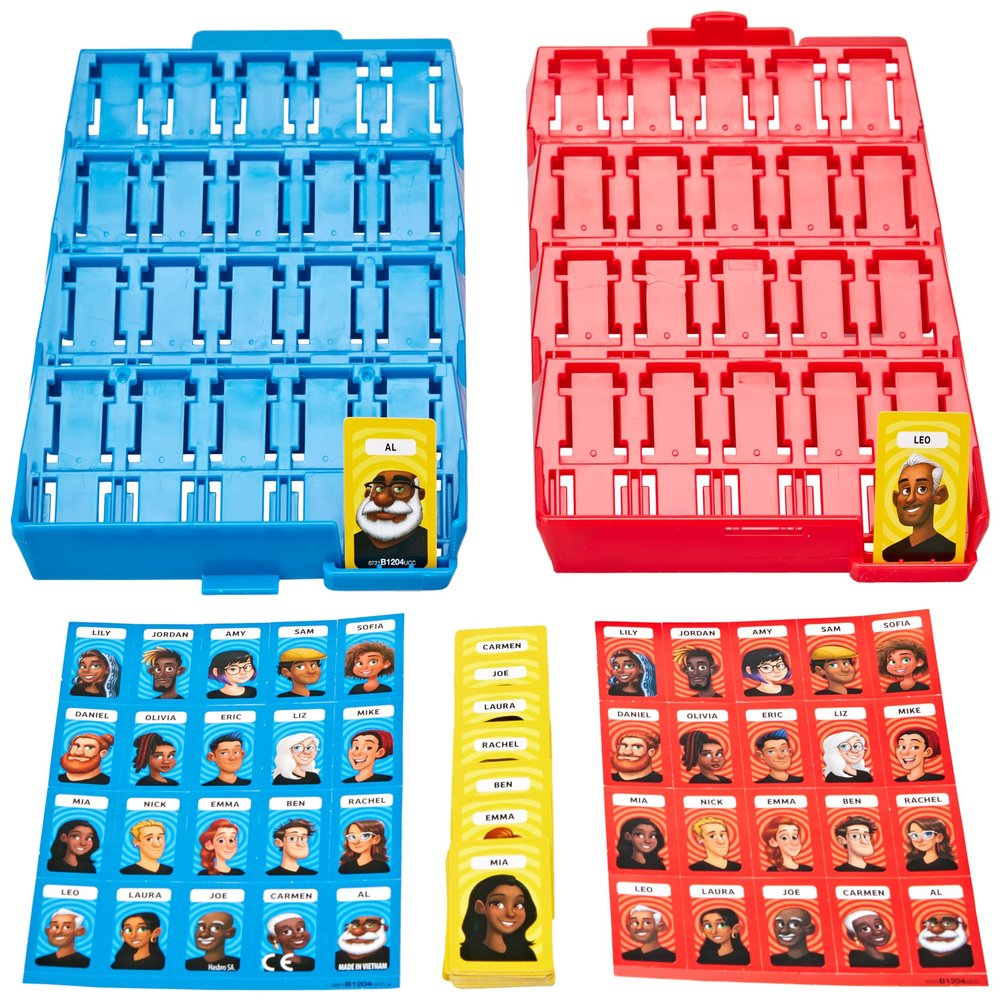 Hasbro Gaming Grab and Go Guess Who? Game, Original Guessing Game for Kids Ages 6 and Up, Portable 2 Player Travel Game