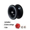 Yomega Xodus II YoYo Includes Roller Bearing Technology, Rubber Rims and Wing Shape Design  Professional Responsive YoYos Intermediate Level Play (Black) view 3
