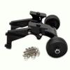 for Arrma 1/5 Kraton Outcast 8S ARA320492 ARA320536 Aluminum Rear Wing Mount and Ajustable Wheelie Bar Black view 2
