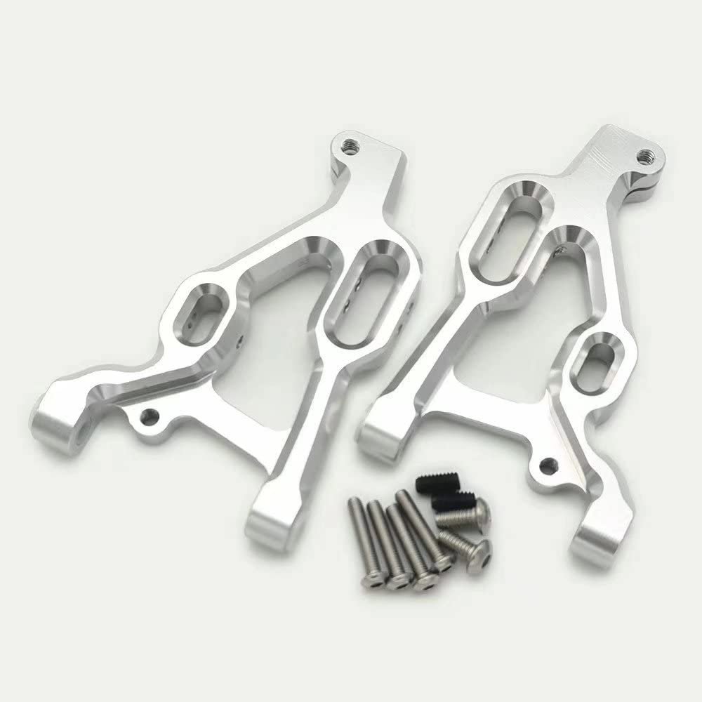 for Arrma 1/10 Seton AR330370 Aluminum Front Lower Suspension Arms Silver