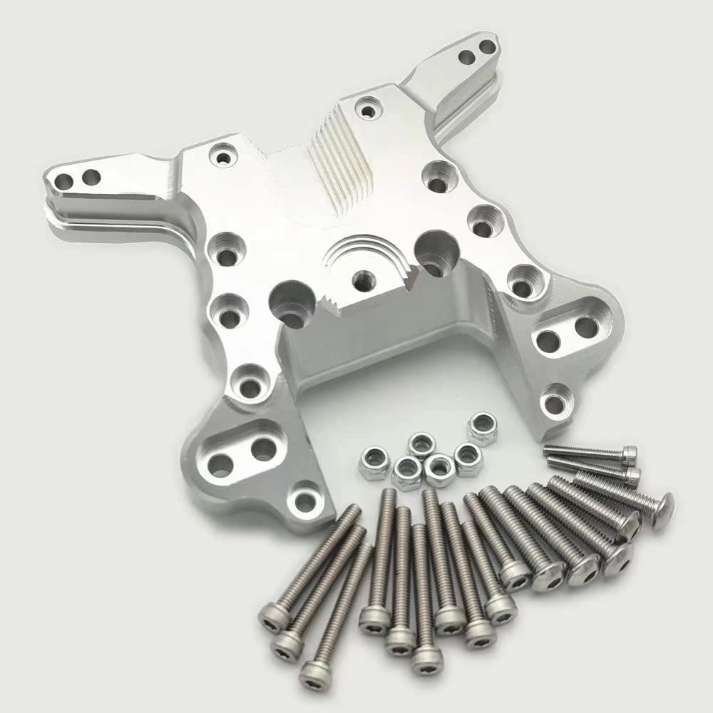 for Arrma 1/5 Kraton Outcast 8s ARA320476 Aluminum Rear Shock Tower Silver