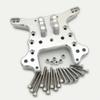 for Arrma 1/5 Kraton Outcast 8s ARA320476 Aluminum Rear Shock Tower Silver view 2