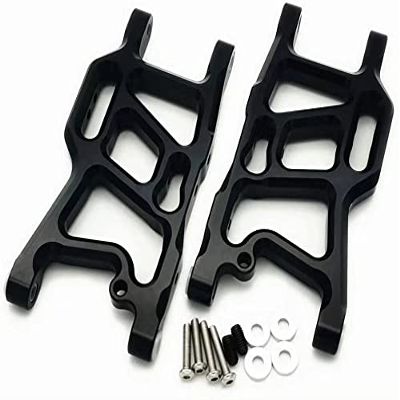 for Arrma 1/10 Seton AR330372 Aluminum Rear Lower Suspension Arms Black