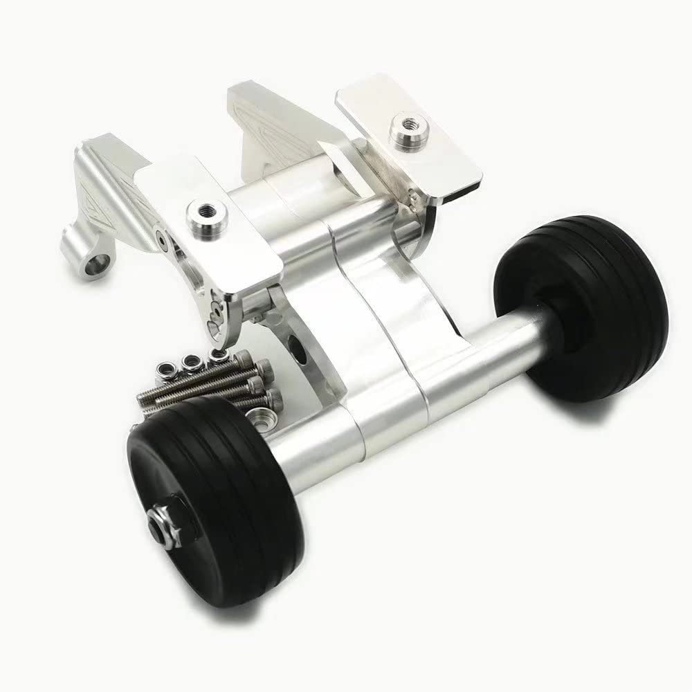 for Arrma 1/5 Kraton Outcast 8S ARA320492 ARA320536 Aluminum Rear Wing Mount and Ajustable Wheelie Bar Silver