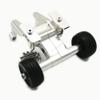 for Arrma 1/5 Kraton Outcast 8S ARA320492 ARA320536 Aluminum Rear Wing Mount and Ajustable Wheelie Bar Silver view 1
