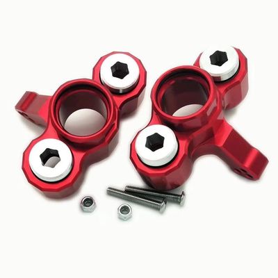 for Armma 1/5 Kraton Outcast 8S ARA330558 ARA340158 Aluminum Front Steering Knuckle Arm Red