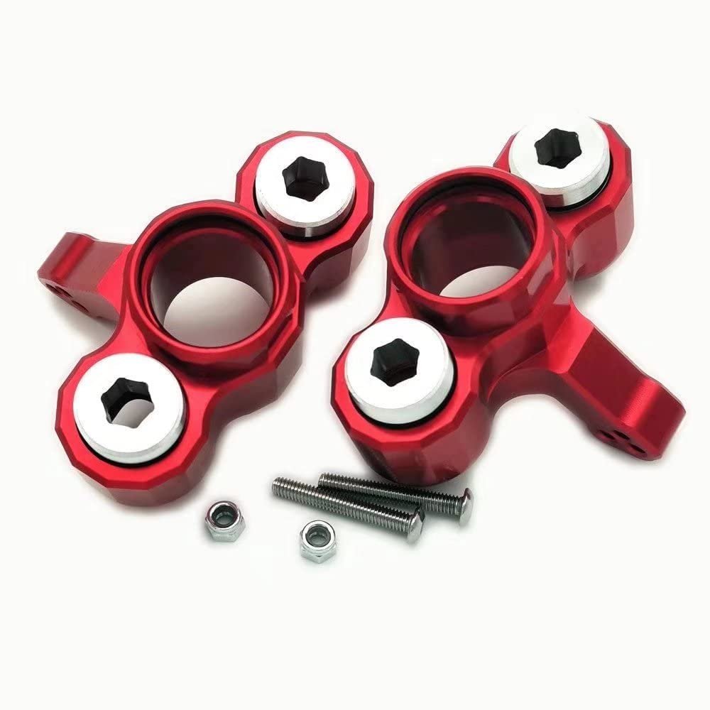 for Armma 1/5 Kraton Outcast 8S ARA330558 ARA340158 Aluminum Front Steering Knuckle Arm Red