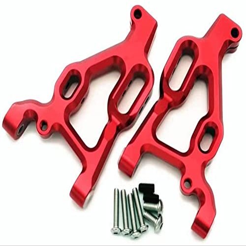 for Arrma 1/10 Seton AR330370 Aluminum Front Lower Suspension Arms Red