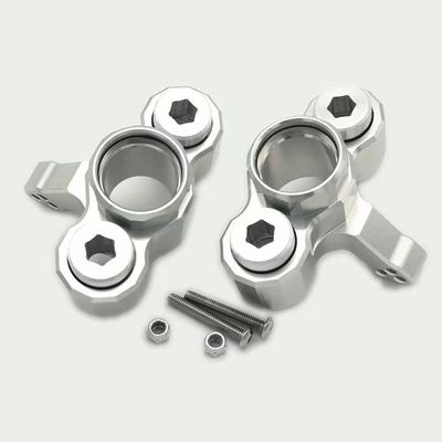 for Armma 1/5 Kraton Outcast 8S ARA330558 ARA340158 Aluminum Front Steering Knuckle Arm Silver