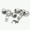 for Armma 1/5 Kraton Outcast 8S ARA330558 ARA340158 Aluminum Front Steering Knuckle Arm Silver view 2
