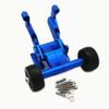 for Arrma 1/5 Kraton Outcast 8S ARA320492 ARA320536 Aluminum Rear Wing Mount and Ajustable Wheelie Bar Blue view 3