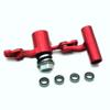 for Arrma Kraton Mojave Limitless Notorious Outcast Senton Talion Typhon AR340073 AR340066 AR340065 AR340068 AR340060 Aluminum Steering Assembly W/Bearings Red view 3