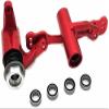 for Arrma Kraton Mojave Limitless Notorious Outcast Senton Talion Typhon AR340073 AR340066 AR340065 AR340068 AR340060 Aluminum Steering Assembly W/Bearings Red view 4
