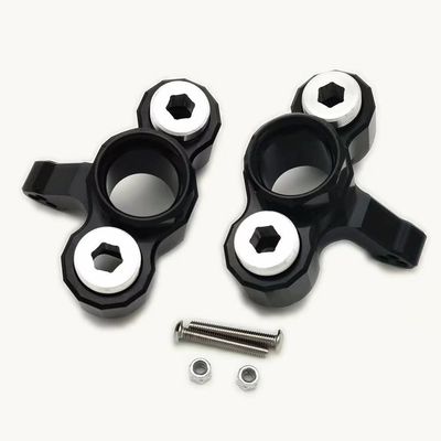 for Armma 1/5 Kraton Outcast 8S ARA330558 ARA340158 Aluminum Front Steering Knuckle Arm Black