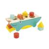 Janod - Tropik Shape-Sorting Crocodile - Wooden Early-Learning Toy - Educational Toy: Shapes and Colors - 8 Slot-in Shapes - Water-Based Paint - 1 Year + J08267 view 4