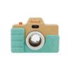 Janod - Early-Learning Camera - Wooden Pretend Play Toy - Sound and Light Effects - Sense Stimulation and Motor Skills - Silicone Shell - Water-Based Paint - from 18 Months + J05381, Brown view 2