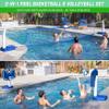 GoSports Splash Hoop 2-in-1 Full Court Pool Basketball & Volleyball Game Set view 2