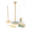 Manhattan Toy Decorative 5-Piece Wooden Pretend Housekeeping Cleaning Set for Kids 3 + Year Old and Up view 2