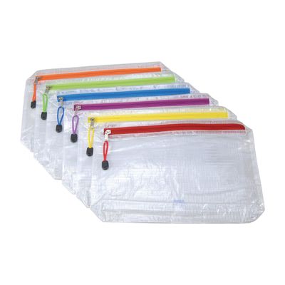 EAI Education Zipper Pouches: Assorted Colors - Set of 12
