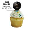 Mortal Kombat Logo Cupcake Picks Toppers Decoration Set of 6 view 3