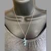 Crystal Aqua Crystal Cluster Necklace view 2