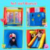 Baralir Inflatable Bounce House Water Park with Long Water Slide & Large Splash Pool Fits 5 Kids, Endless Fun of Jumping, Sliding, Climbing - Extra Cave and Tunnel Adventure and Water Cannon view 4