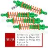 4PCS Full Aluminum Front Rear Shocks Upgrade Parts for 1/10 Big Rock/Senton 550/Granite 550/ Vorteks 550 4X4, 1/10 Typhon 4X4 RC Truck,Big Bore Hops Up RC Shocks (Green) view 2