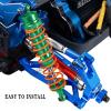 4PCS Full Aluminum Front Rear Shocks Upgrade Parts for 1/10 Big Rock/Senton 550/Granite 550/ Vorteks 550 4X4, 1/10 Typhon 4X4 RC Truck,Big Bore Hops Up RC Shocks (Green) view 3