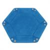 LILIYUAN Dice Tray Pu Leather Dice Trays, Folding Hexagon Dice Holder Tray for Dice Games view 2
