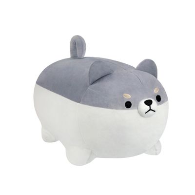 AFAN Shiba Inu Stuffed Animal Plush Kawaii Corgi Dog Plush Pillows Cute Soft Dog Toy Plushies Gifts for Boys Girls Kids (Gray, 19.6 Inch)