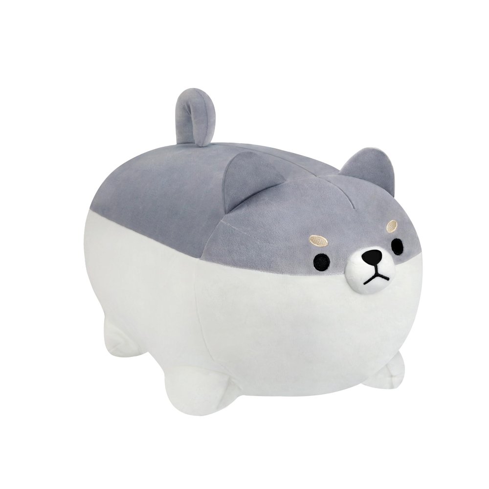 AFAN Shiba Inu Stuffed Animal Plush Kawaii Corgi Dog Plush Pillows Cute Soft Dog Toy Plushies Gifts for Boys Girls Kids (Gray, 19.6 Inch)
