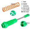 ARRCat Big Bore RC Shock for Slash 4WD 4x4 Upgrades Parts, 1/10 Stampede 4WD 4x4,Hoss 4WD 4x4,Rustler 4WD 4x4,4PCS Aluminum Full Metal Front Rear Shocks Absorber,Replace 5862,Green view 3