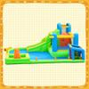 FBSPORT Inflatable Bounce House, 9 in 1 Water Slide with Blower, Bouncy House for Kids Indoor Outdoor Wet Dry Combo Water Bounce House with Football Shooting, Water Gun, Splash Pool, Bounce Area, Hose view 2