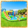 FBSPORT Inflatable Bounce House, 9 in 1 Water Slide with Blower, Bouncy House for Kids Indoor Outdoor Wet Dry Combo Water Bounce House with Football Shooting, Water Gun, Splash Pool, Bounce Area, Hose view 3