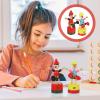FOMIYES 2Pcs Clown Figurines - Colorful Wooden Finger Puppet Toys for Home Decoration, 4.33 Inch Desktop Ornaments view 2