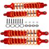 4PCS Full Aluminum Front Rear Shocks Upgrade Parts for 1/10 Big Rock/Senton 550/Granite 550/ Vorteks 550 4X4, 1/10 Typhon 4X4 RC Truck,Big Bore Hops Up RC Shocks(Red) view 1