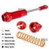 4PCS Full Aluminum Front Rear Shocks Upgrade Parts for 1/10 Big Rock/Senton 550/Granite 550/ Vorteks 550 4X4, 1/10 Typhon 4X4 RC Truck,Big Bore Hops Up RC Shocks(Red) view 4