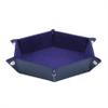 LILIYUAN Dice Tray Pu Leather Dice Trays, Folding Hexagon Dice Holder Tray for Dice Games view 1
