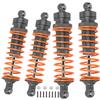 ARRCat Big Bore RC Shock for Slash 4WD 4x4 Upgrades Parts, 1/10 Stampede 4WD 4x4,Hoss 4WD 4x4Rustler 4WD 4x4,4PCS Aluminum Full Metal Front Rear Shocks Absorber,Replace 5862,Gray view 1