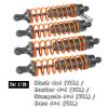 ARRCat Big Bore RC Shock for Slash 4WD 4x4 Upgrades Parts, 1/10 Stampede 4WD 4x4,Hoss 4WD 4x4Rustler 4WD 4x4,4PCS Aluminum Full Metal Front Rear Shocks Absorber,Replace 5862,Gray view 2