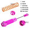 ARRCat 1/10 Big Bore RC Shock for Slash, Stampede, Hoss, Rustler 4WD Vehicles - 4PCS Aluminum Full Metal Front and Rear Shocks, Replace 5862 - Rose view 3