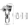 360Rotate Swing Hanger 1000 lb Capacity SUS304 Suspension Hooks with Bolt for Concrete Wooden Sets Playground Porch Indoor Outdoor Seat,Gym (1) view 2