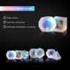 UDIXI Prism Glass Dice Set, 7PCS Frosted Rainbow Glass Dice for RPG Tabletop Games (Sandblasted Prism) view 3