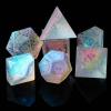 UDIXI Prism Glass Dice Set, 7PCS Frosted Rainbow Glass Dice for RPG Tabletop Games (Sandblasted Prism) view 4